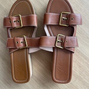 J. Crew Leather Platform sandals